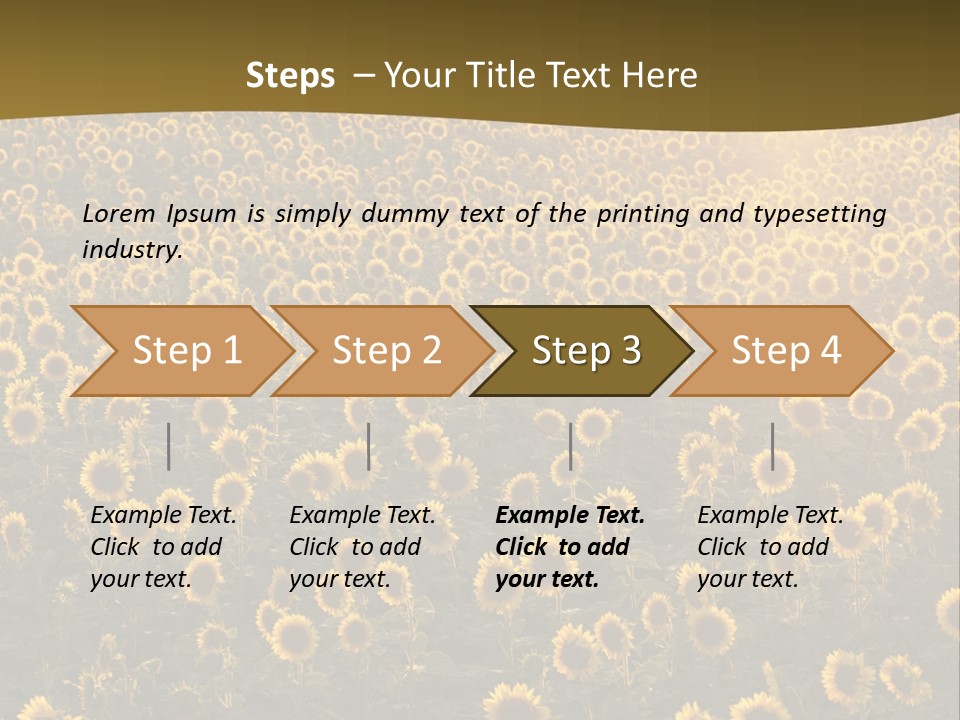 Agricultural Rural Sunshine PowerPoint Template