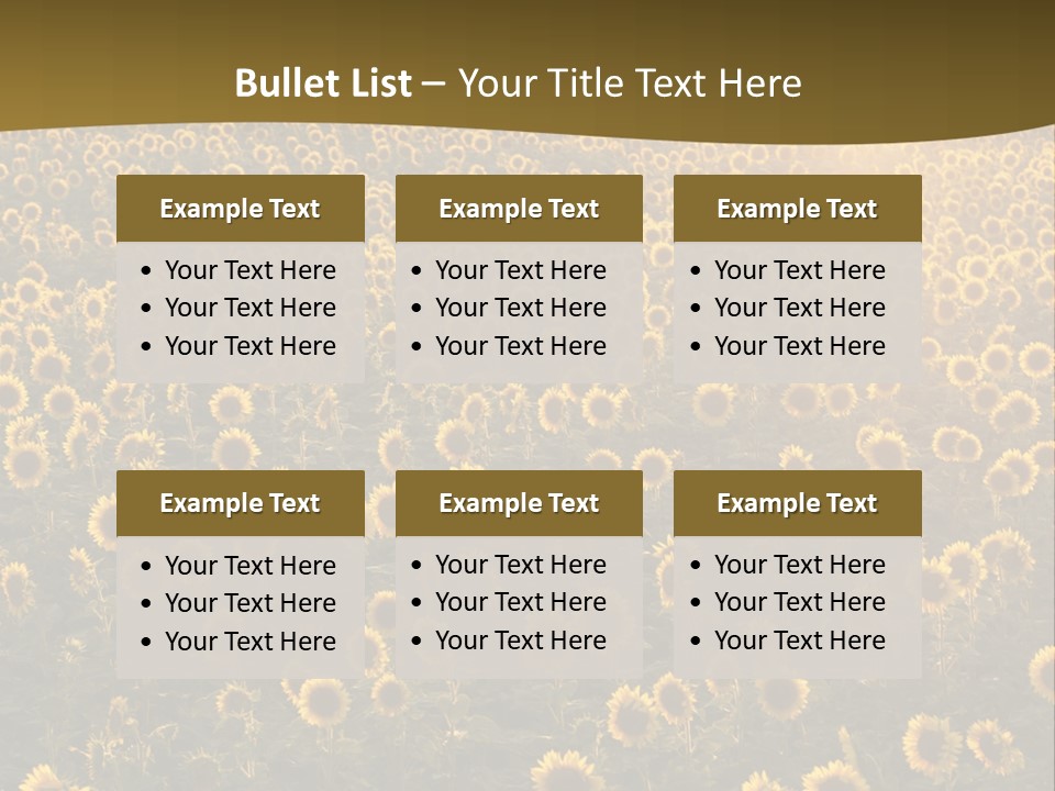 Agricultural Rural Sunshine PowerPoint Template