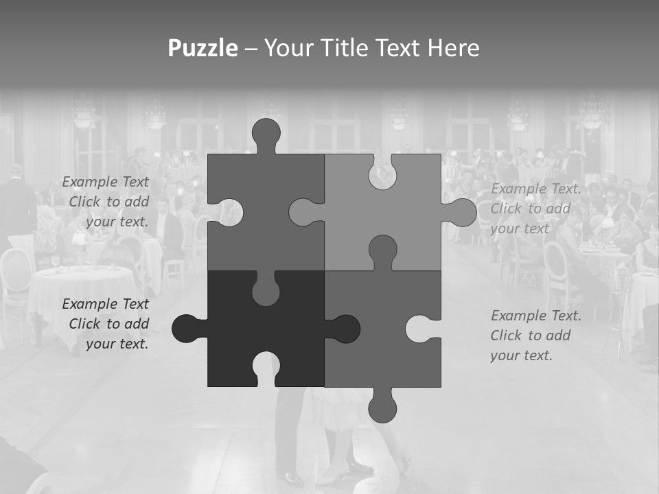 Horizontal Luxury Dinner PowerPoint Template