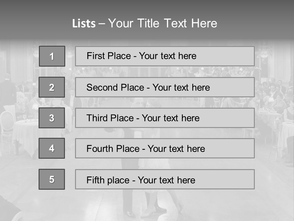 Horizontal Luxury Dinner PowerPoint Template