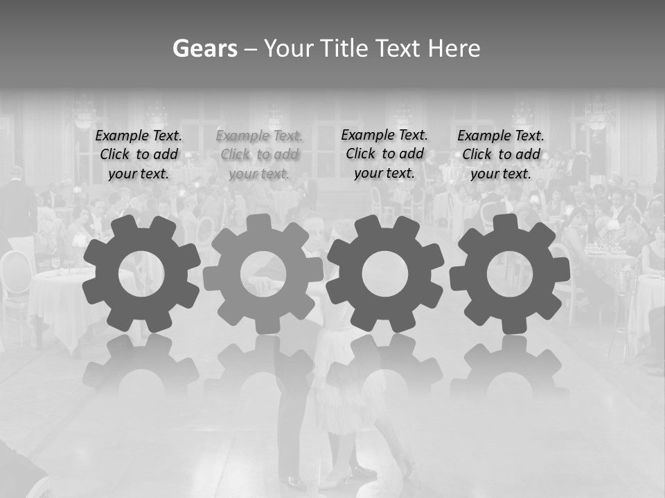 Horizontal Luxury Dinner PowerPoint Template