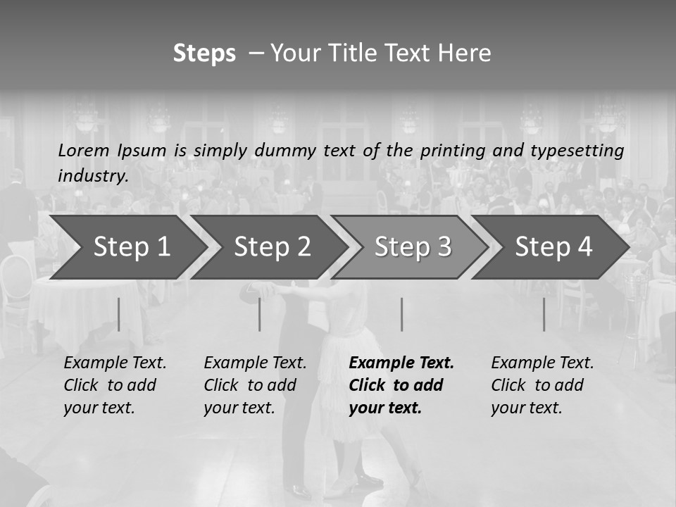 Horizontal Luxury Dinner PowerPoint Template