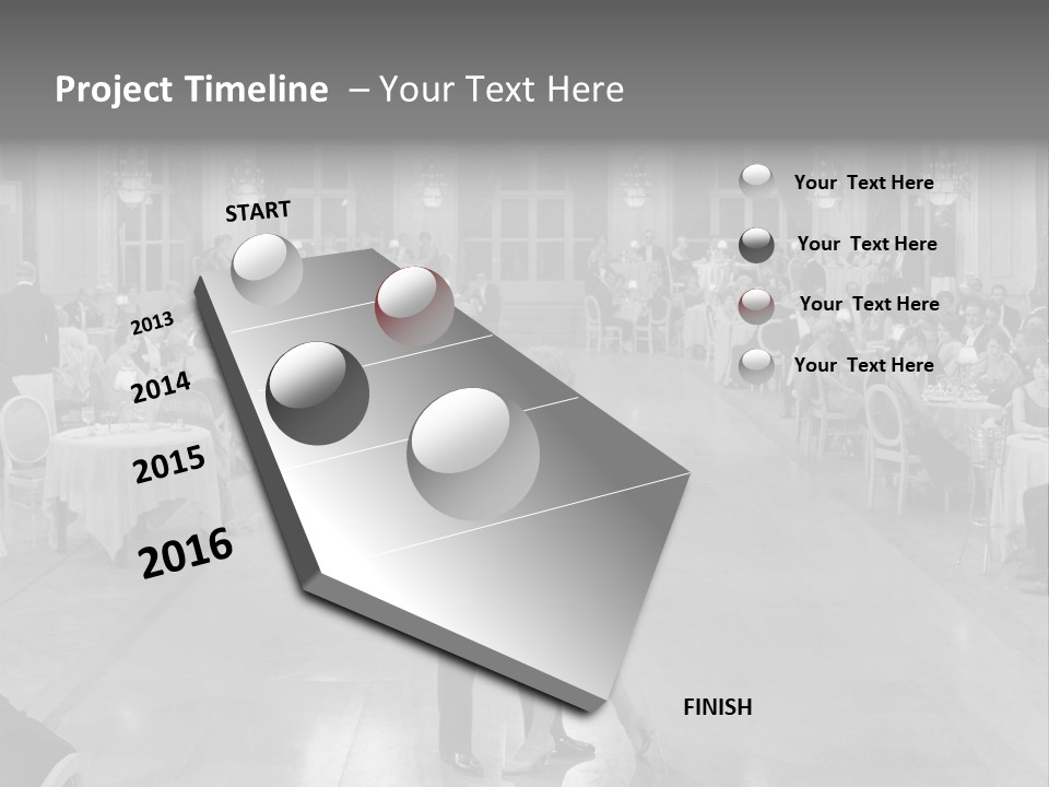 Horizontal Luxury Dinner PowerPoint Template