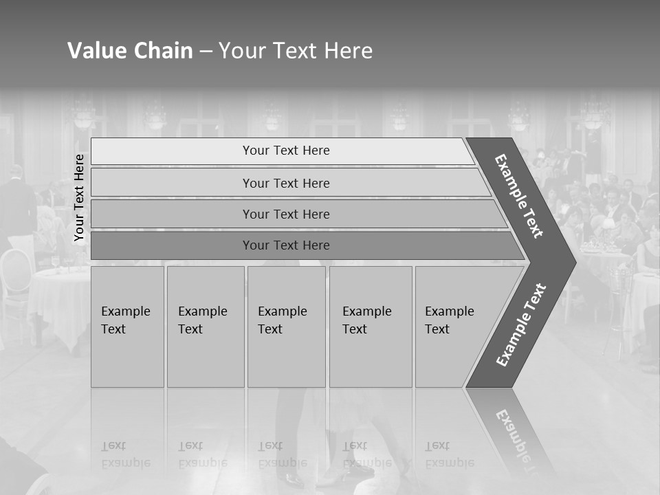 Horizontal Luxury Dinner PowerPoint Template