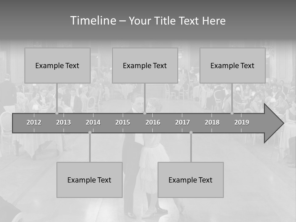 Horizontal Luxury Dinner PowerPoint Template