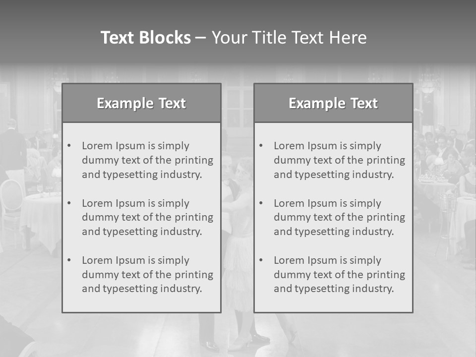Horizontal Luxury Dinner PowerPoint Template