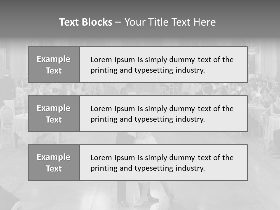 Horizontal Luxury Dinner PowerPoint Template