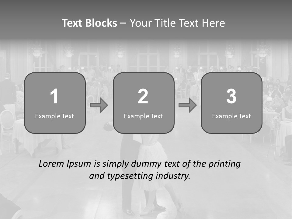 Horizontal Luxury Dinner PowerPoint Template