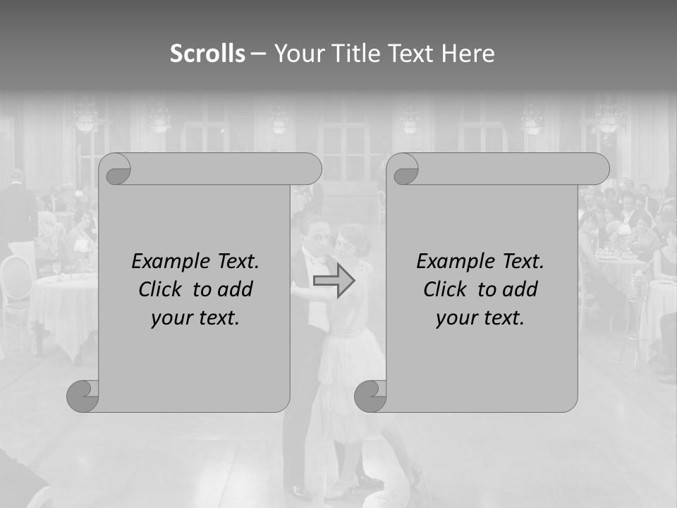 Horizontal Luxury Dinner PowerPoint Template