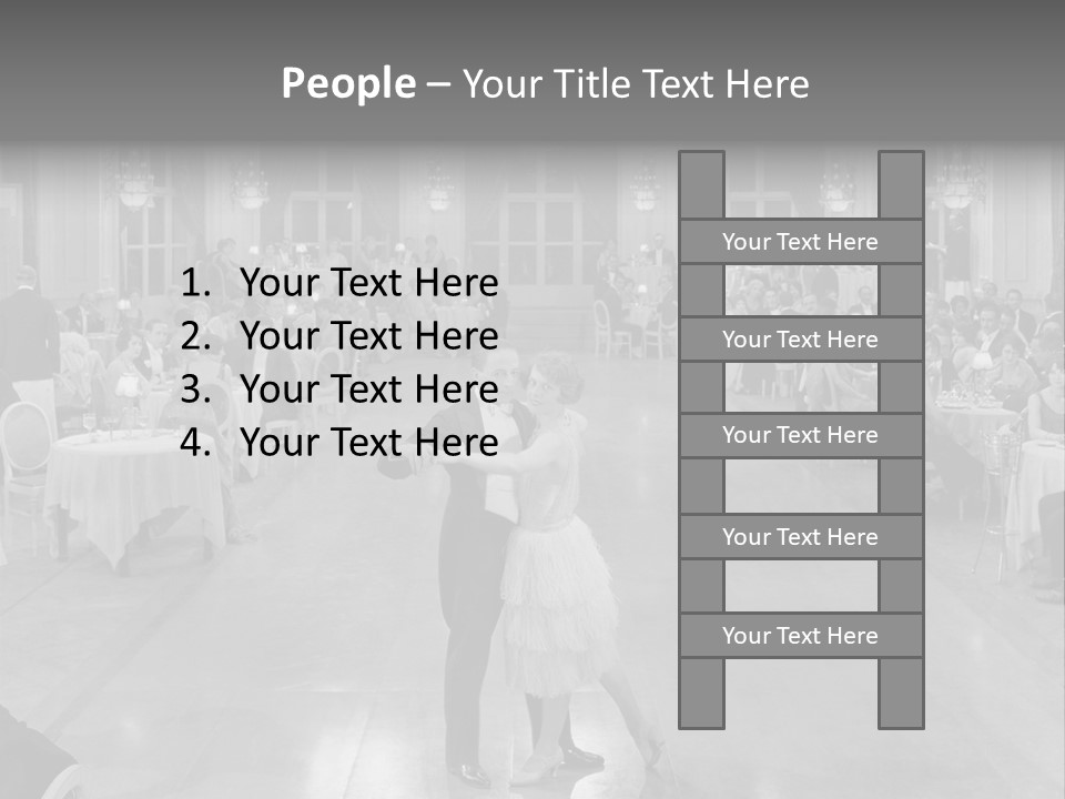 Horizontal Luxury Dinner PowerPoint Template