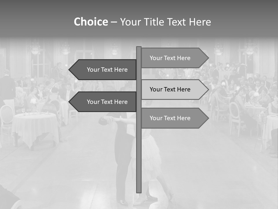 Horizontal Luxury Dinner PowerPoint Template