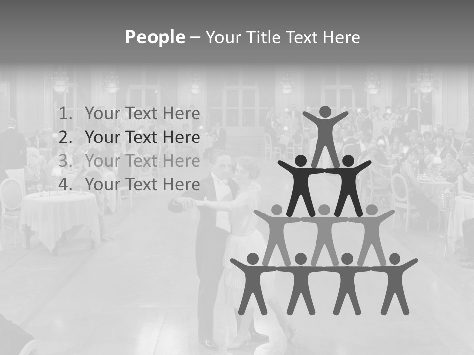 Horizontal Luxury Dinner PowerPoint Template