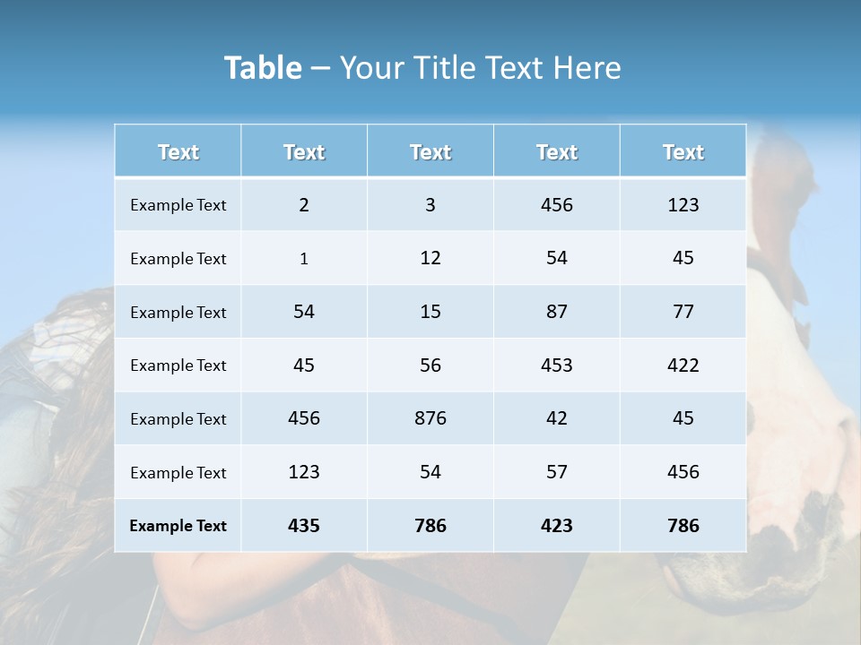 A Woman Is Posing Next To A Horse PowerPoint Template