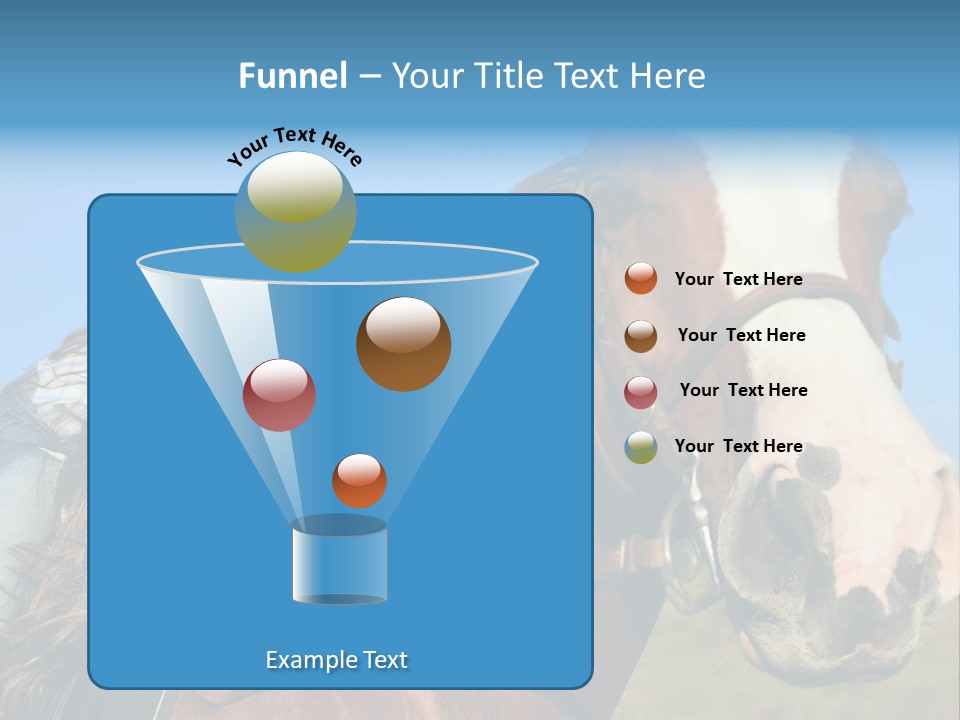 A Woman Is Posing Next To A Horse PowerPoint Template