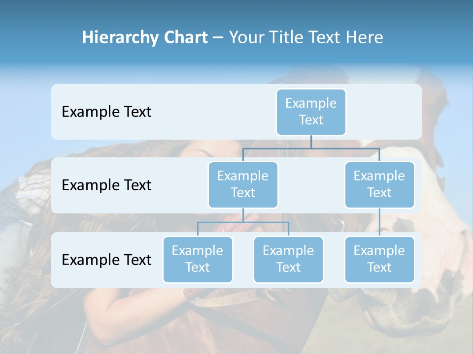 A Woman Is Posing Next To A Horse PowerPoint Template