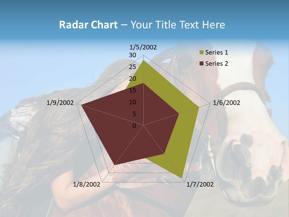 A Woman Is Posing Next To A Horse PowerPoint Template