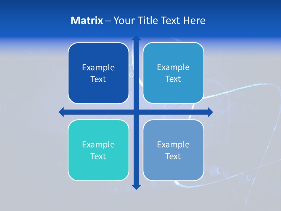 A Blue Abstract Background With Lines And Dots PowerPoint Template