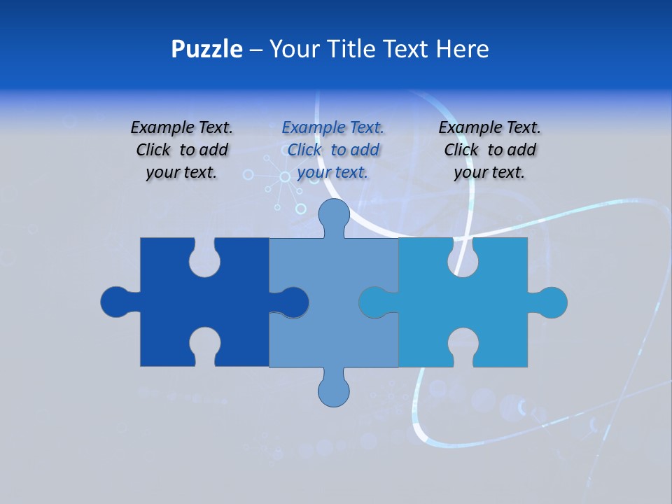 A Blue Abstract Background With Lines And Dots PowerPoint Template