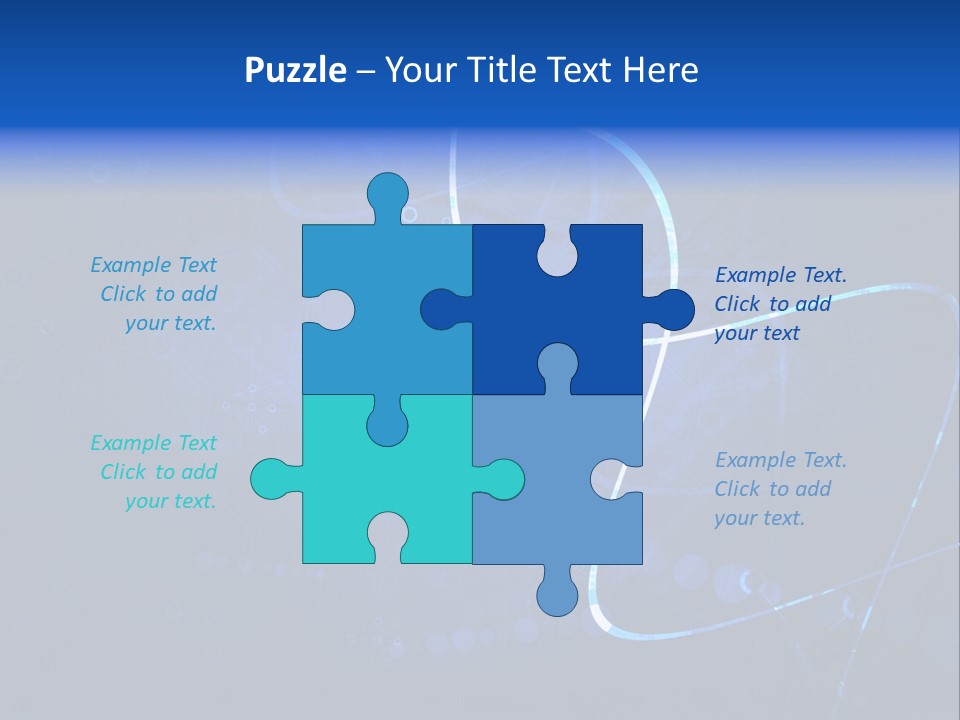 A Blue Abstract Background With Lines And Dots PowerPoint Template