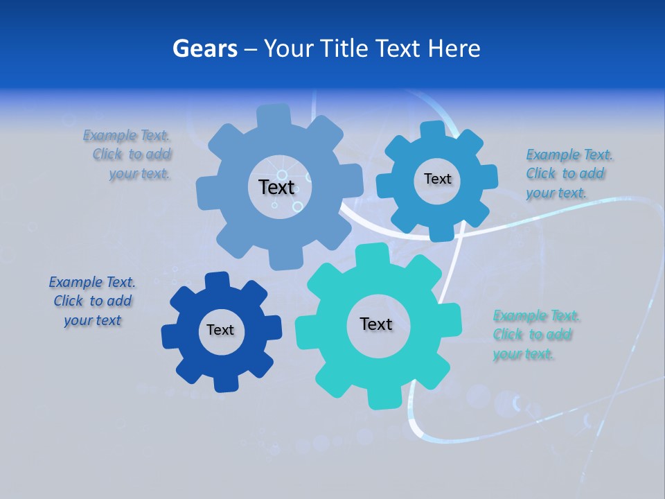 A Blue Abstract Background With Lines And Dots PowerPoint Template