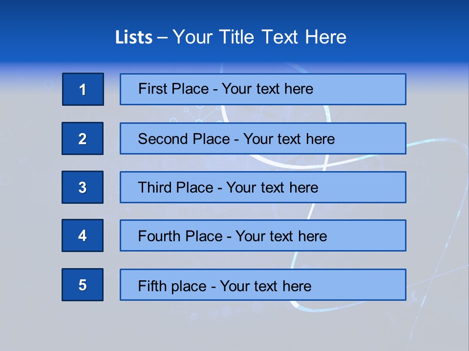 A Blue Abstract Background With Lines And Dots PowerPoint Template