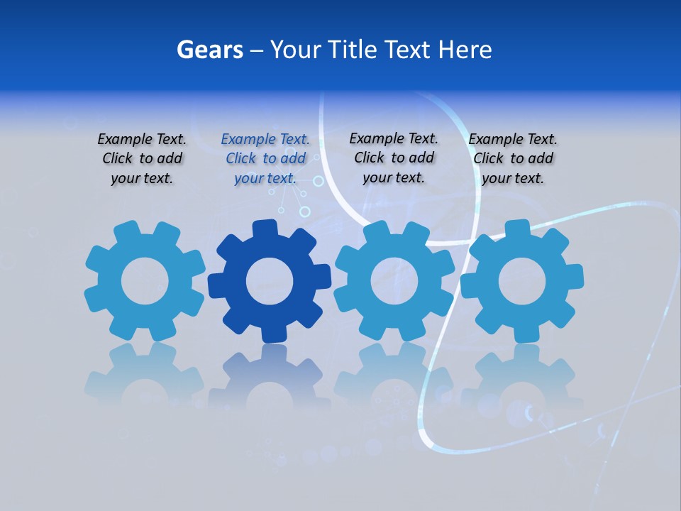 A Blue Abstract Background With Lines And Dots PowerPoint Template