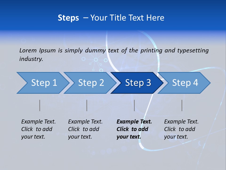 A Blue Abstract Background With Lines And Dots PowerPoint Template