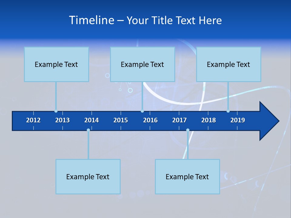 A Blue Abstract Background With Lines And Dots PowerPoint Template