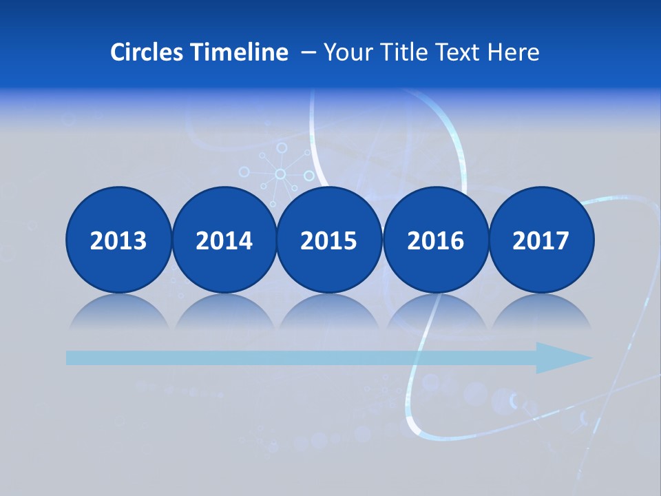 A Blue Abstract Background With Lines And Dots PowerPoint Template