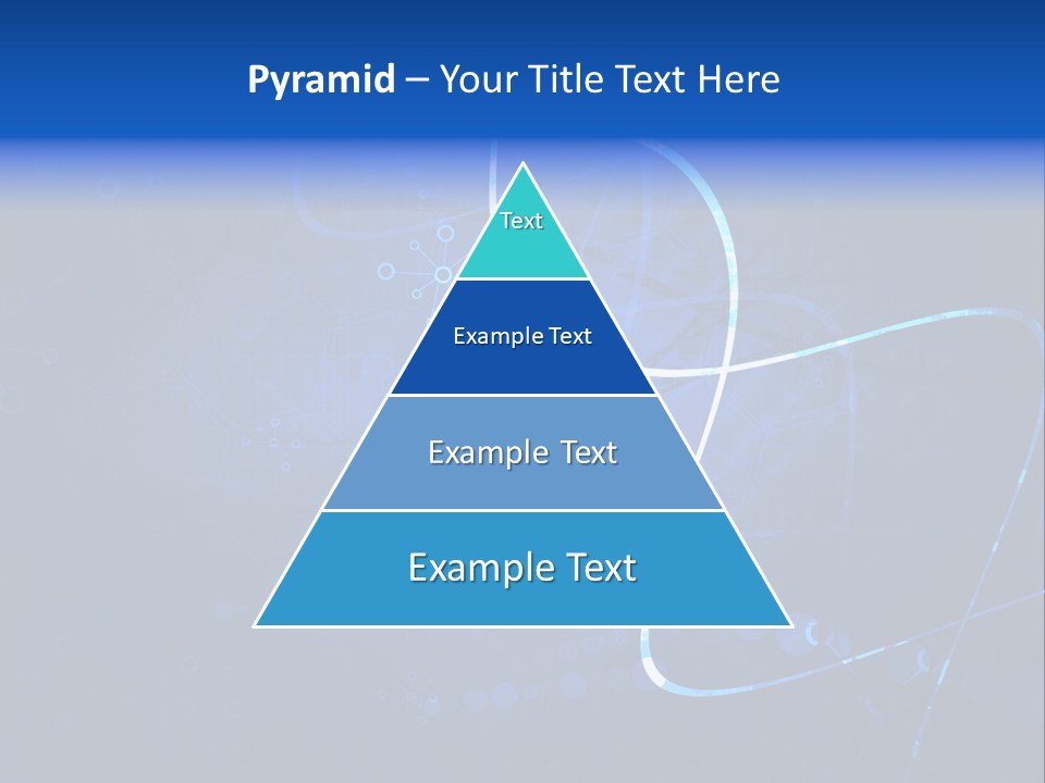 A Blue Abstract Background With Lines And Dots PowerPoint Template