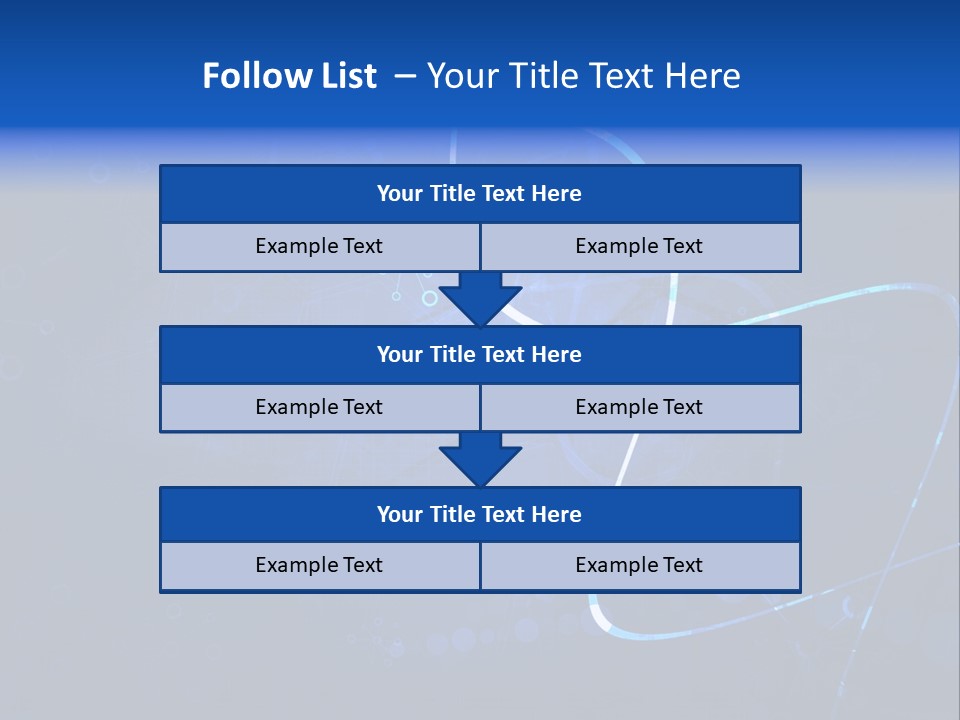 A Blue Abstract Background With Lines And Dots PowerPoint Template