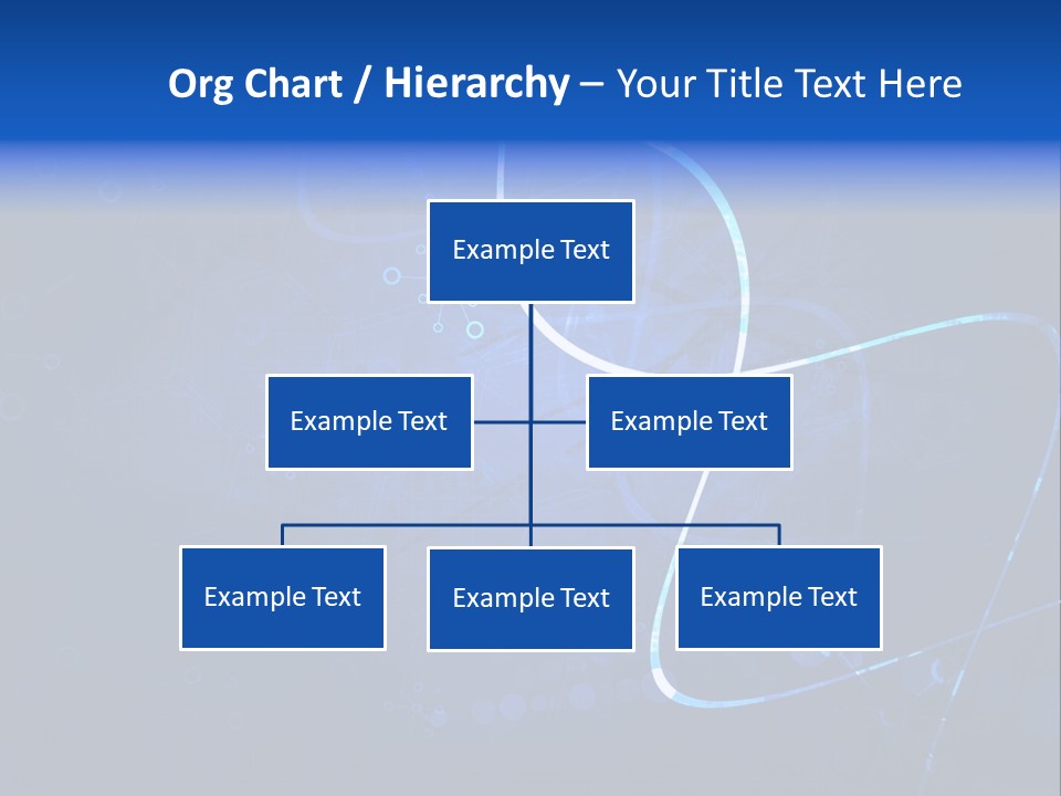 A Blue Abstract Background With Lines And Dots PowerPoint Template