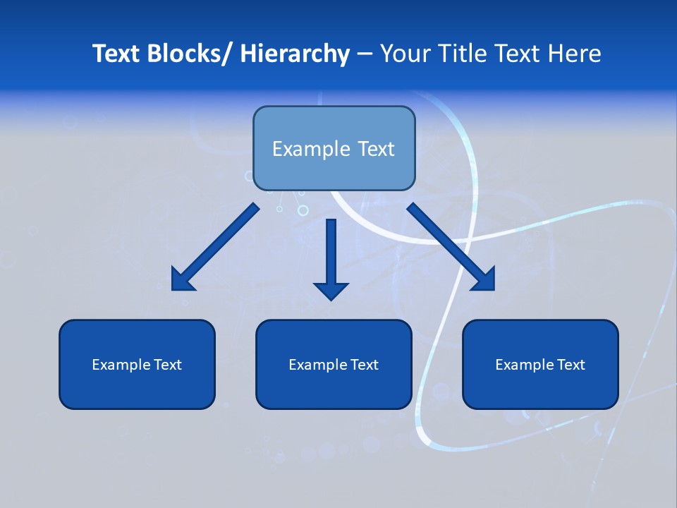 A Blue Abstract Background With Lines And Dots PowerPoint Template