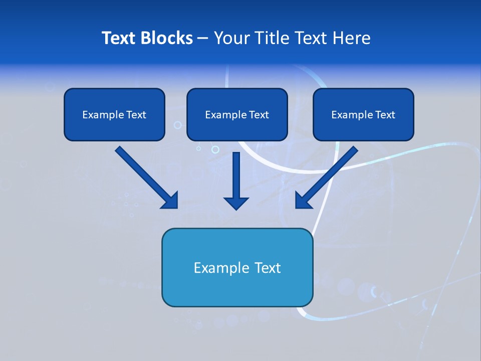 A Blue Abstract Background With Lines And Dots PowerPoint Template