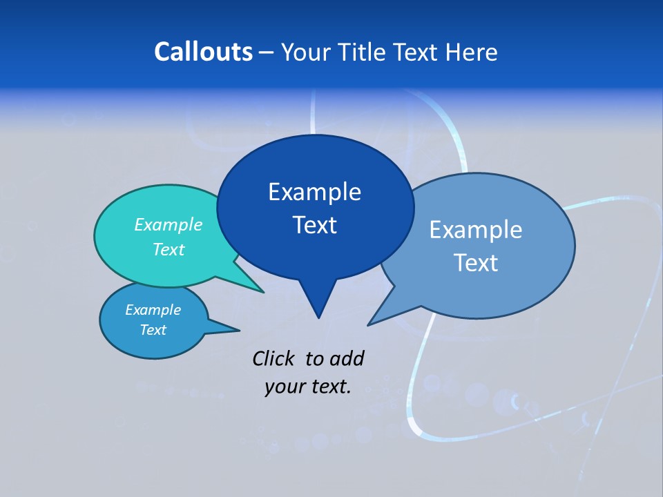 A Blue Abstract Background With Lines And Dots PowerPoint Template
