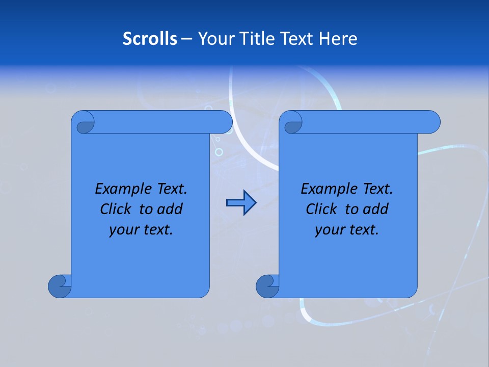 A Blue Abstract Background With Lines And Dots PowerPoint Template