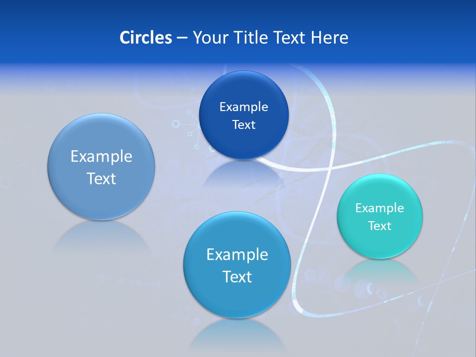 A Blue Abstract Background With Lines And Dots PowerPoint Template