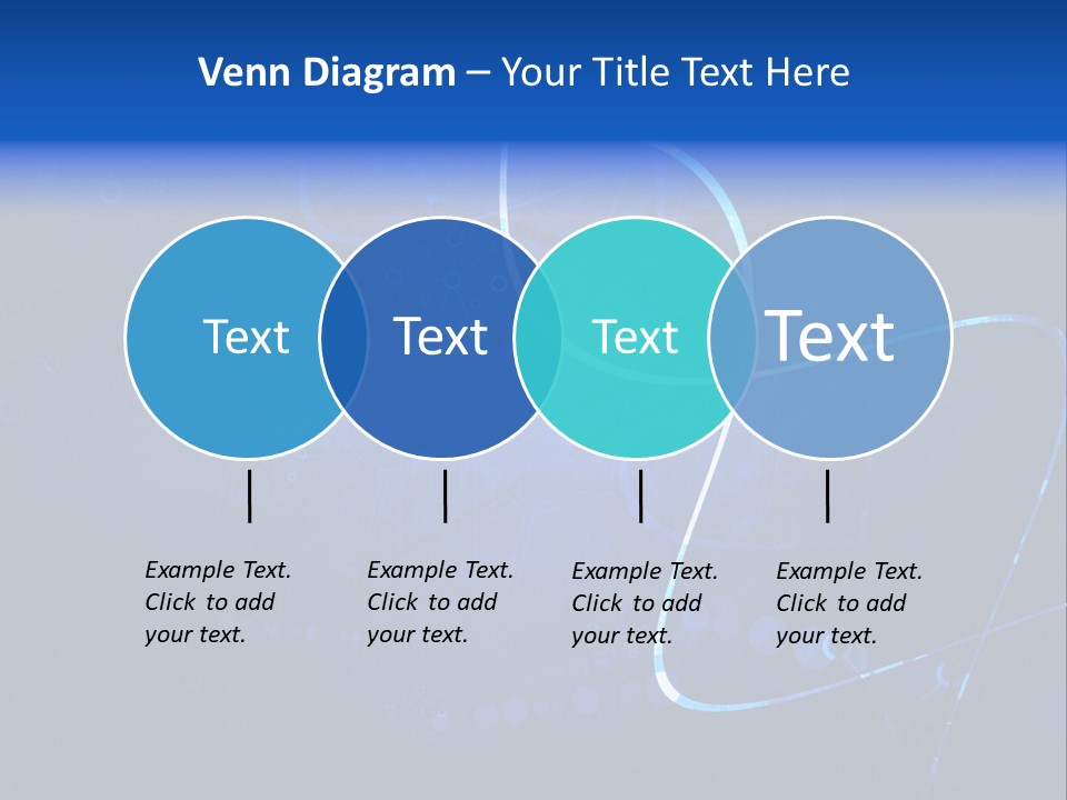 A Blue Abstract Background With Lines And Dots PowerPoint Template