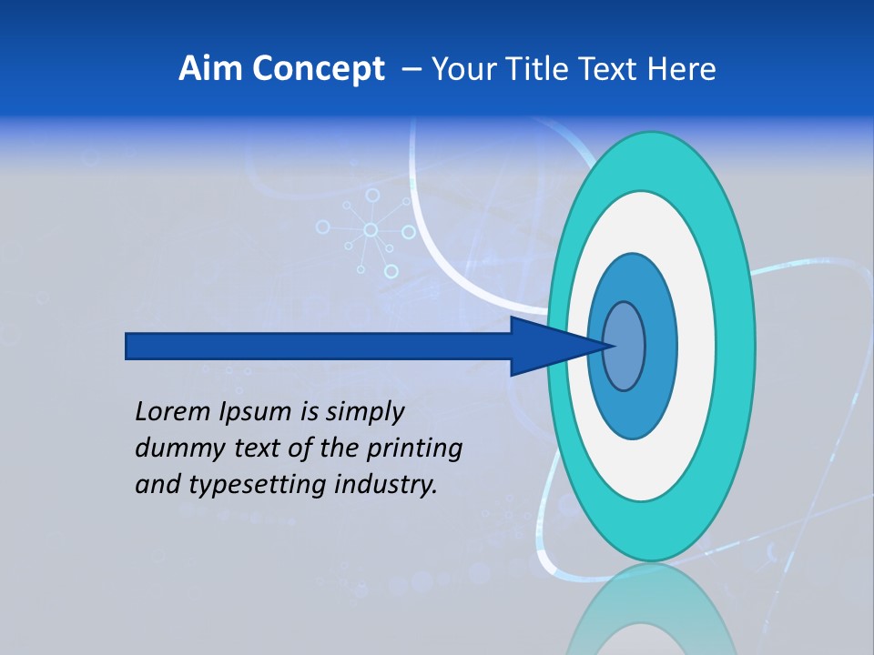 A Blue Abstract Background With Lines And Dots PowerPoint Template