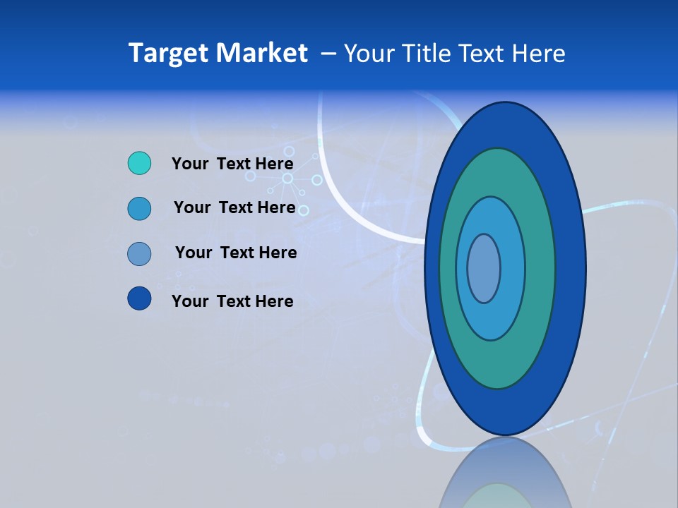 A Blue Abstract Background With Lines And Dots PowerPoint Template