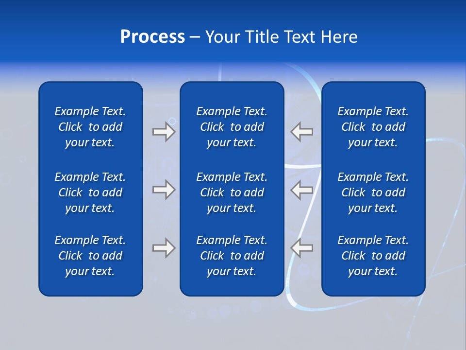 A Blue Abstract Background With Lines And Dots PowerPoint Template