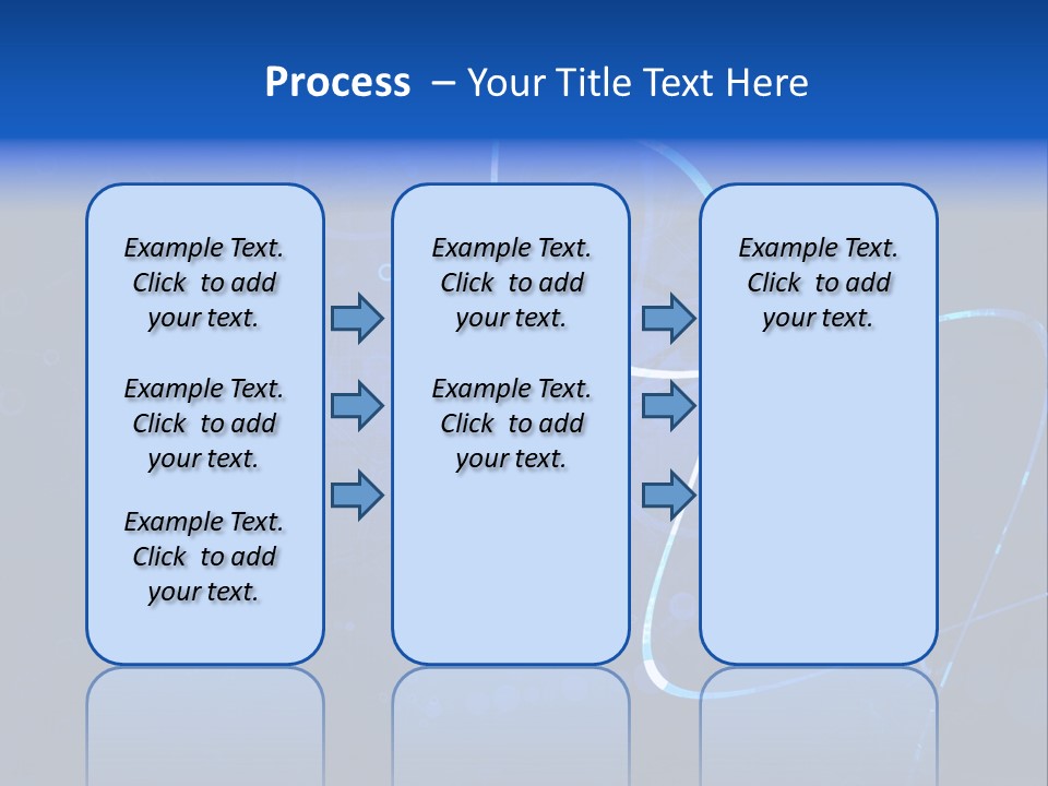 A Blue Abstract Background With Lines And Dots PowerPoint Template