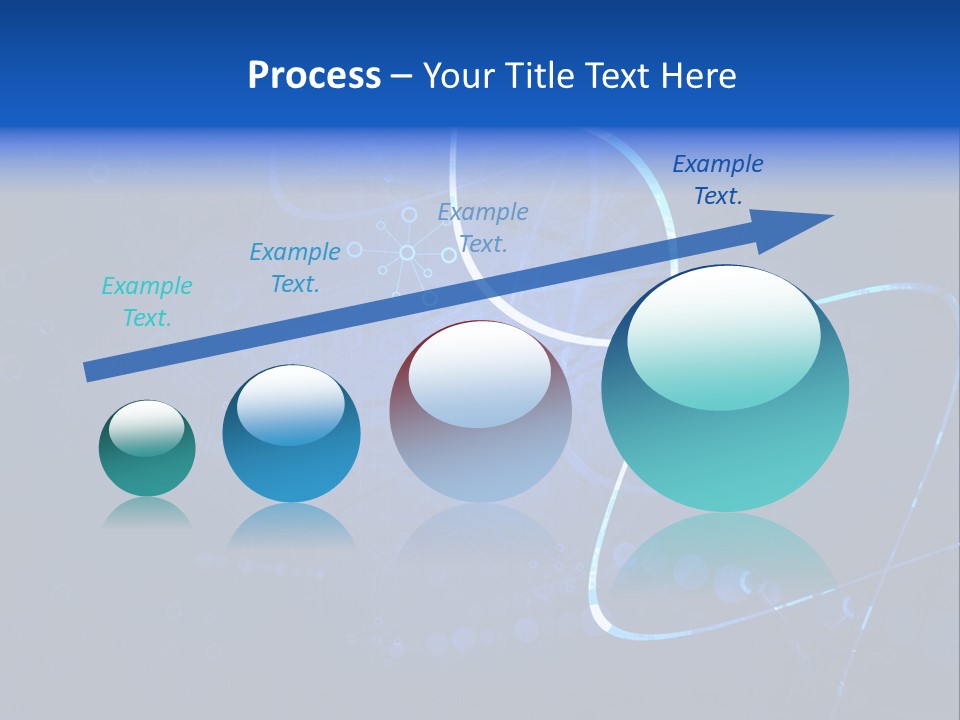 A Blue Abstract Background With Lines And Dots PowerPoint Template