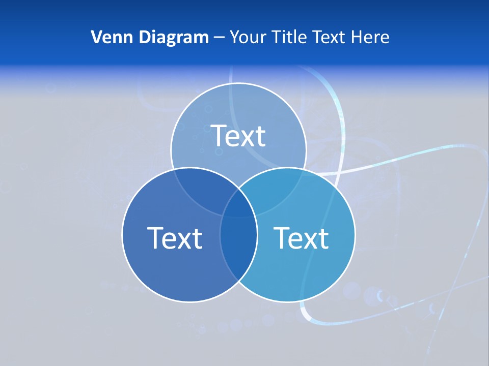 A Blue Abstract Background With Lines And Dots PowerPoint Template
