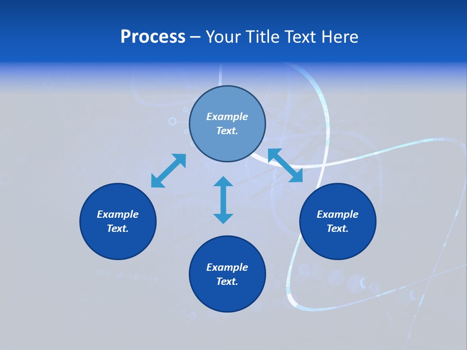A Blue Abstract Background With Lines And Dots PowerPoint Template