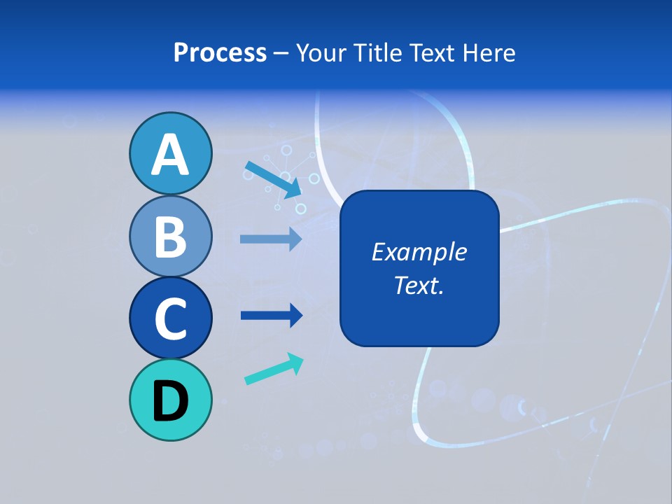 A Blue Abstract Background With Lines And Dots PowerPoint Template