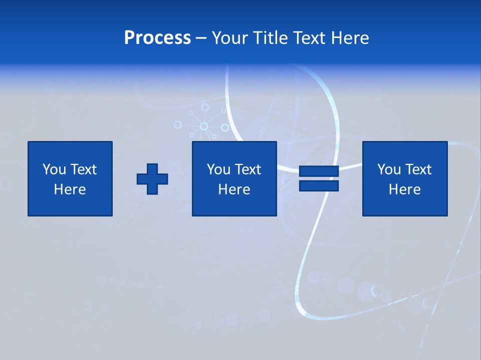 A Blue Abstract Background With Lines And Dots PowerPoint Template