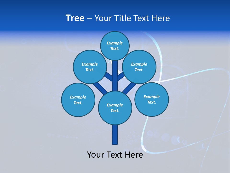 A Blue Abstract Background With Lines And Dots PowerPoint Template