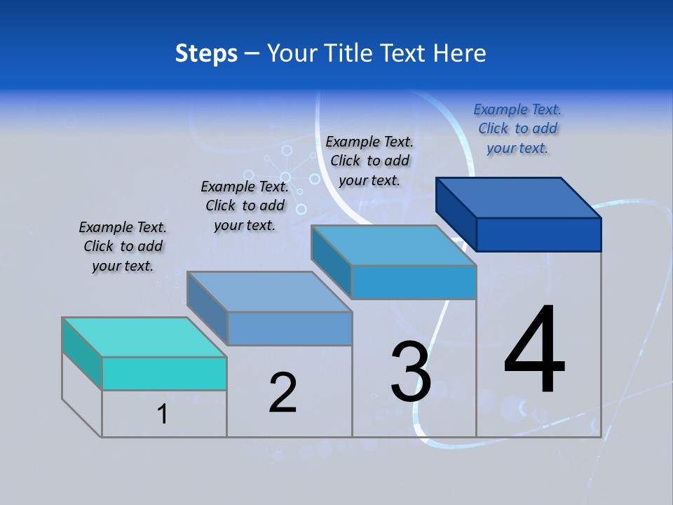A Blue Abstract Background With Lines And Dots PowerPoint Template