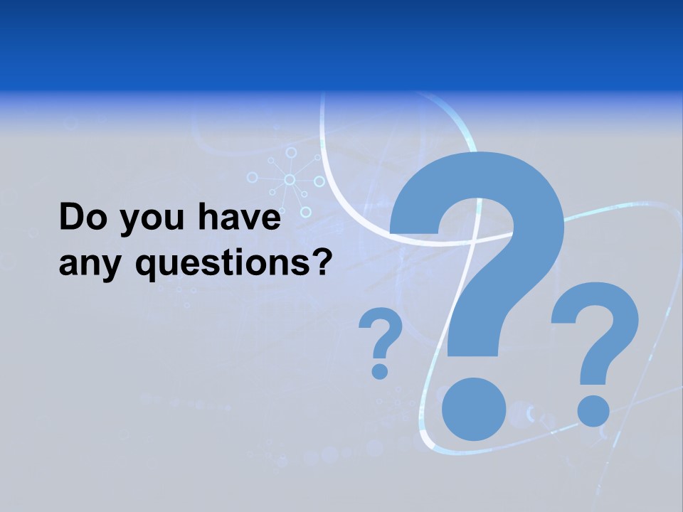 A Blue Abstract Background With Lines And Dots PowerPoint Template